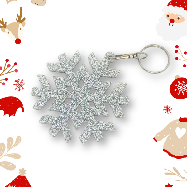 Extra "Sass" Snowflake Keychain