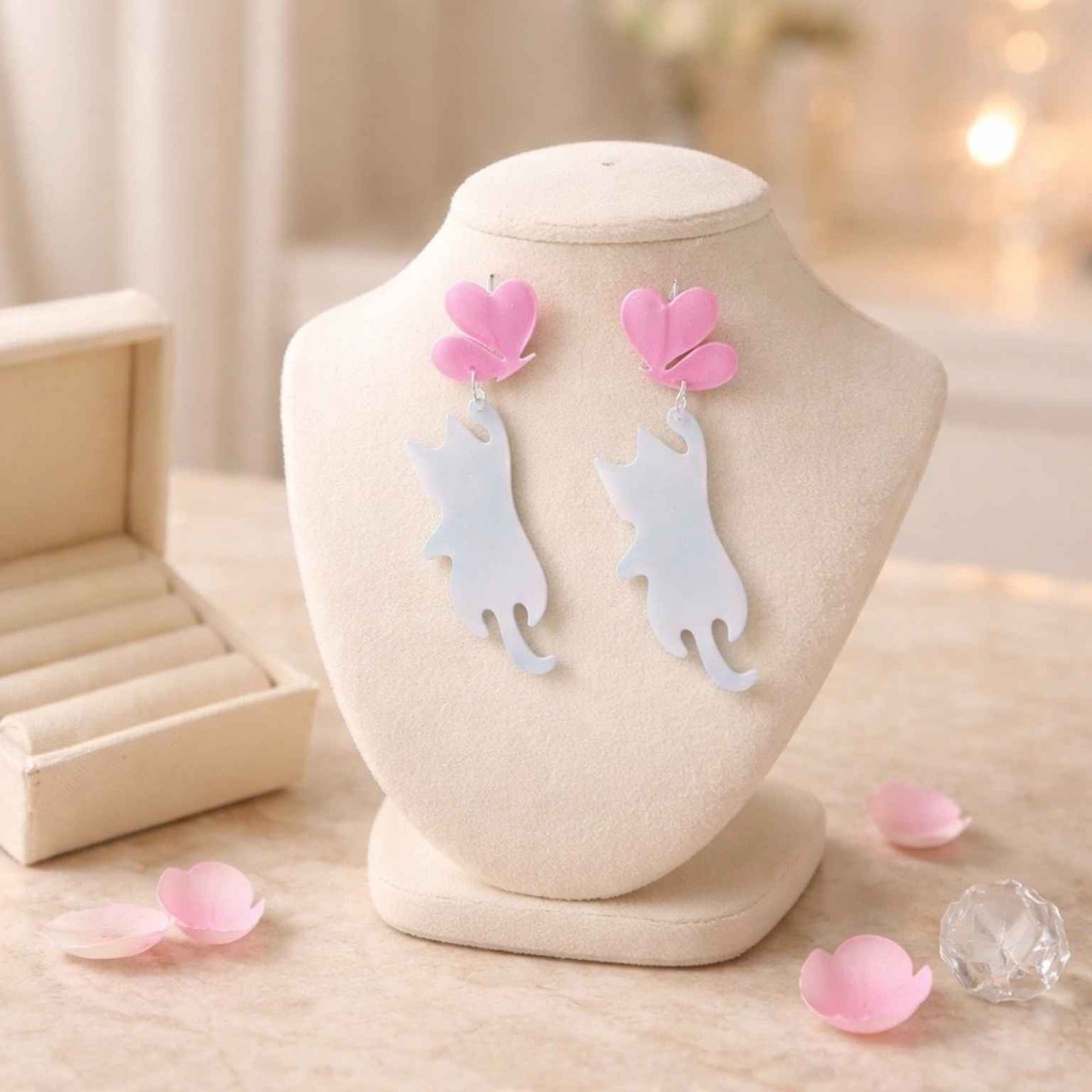 Cat & Butterfly Earrings