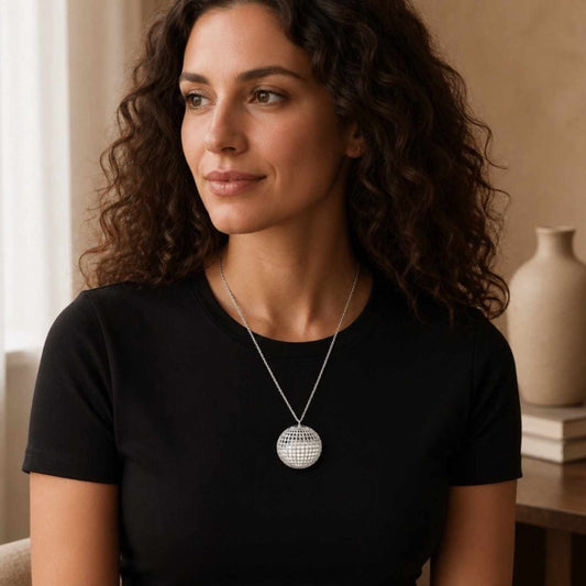 Disco Ball Necklace