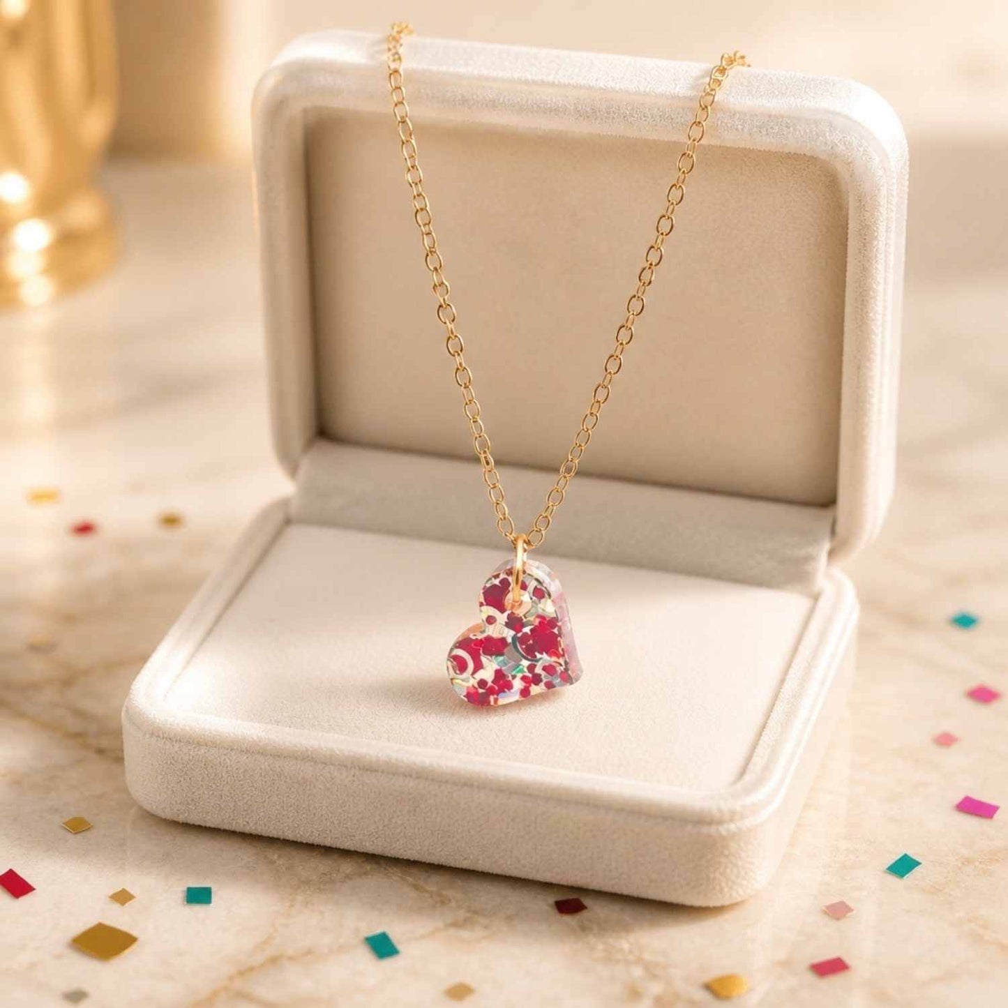 Love Heart Pop Charm Necklace