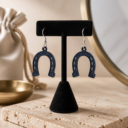 Horseshoe Charm Earrings