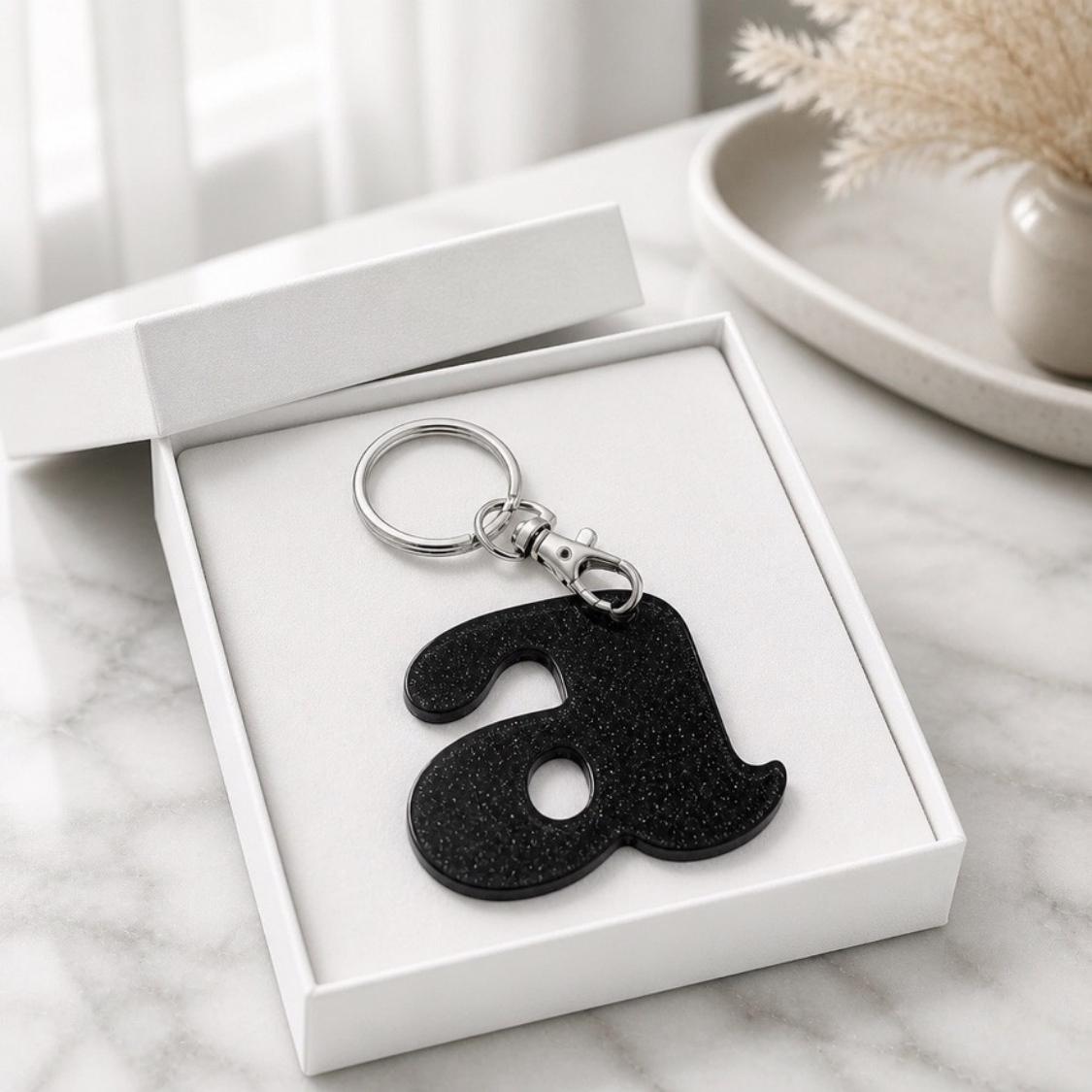 Initial Keychain Purse Charm