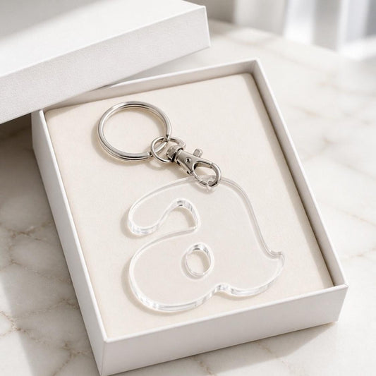 Initial Keychain Purse Charm