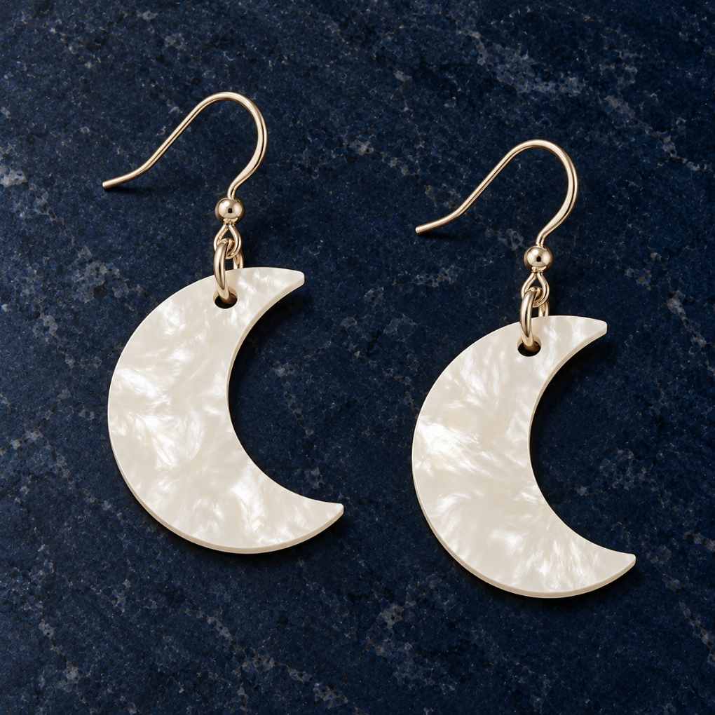 Moon Glow Charm Earrings | Dangles