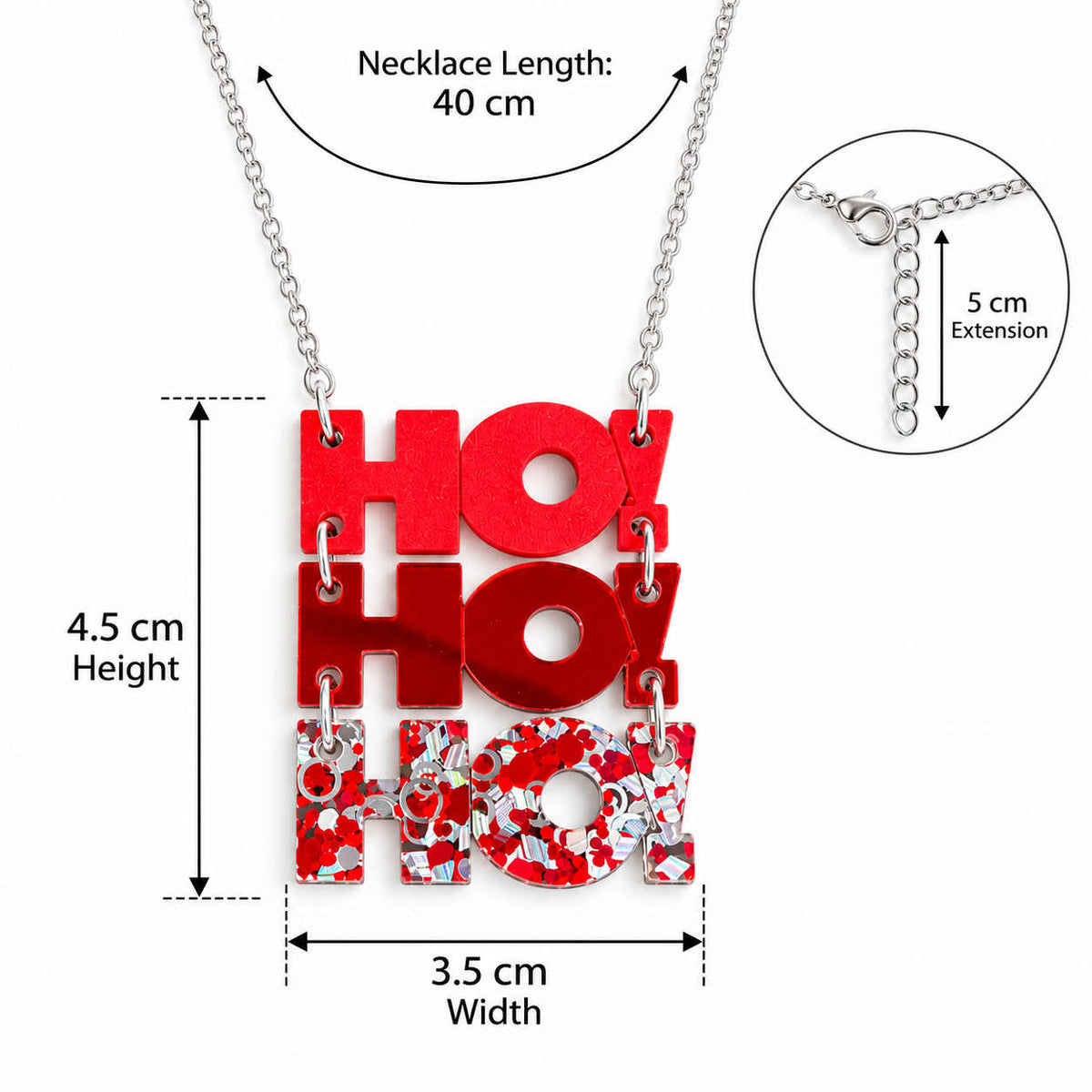 Ho Ho Ho Christmas Necklace