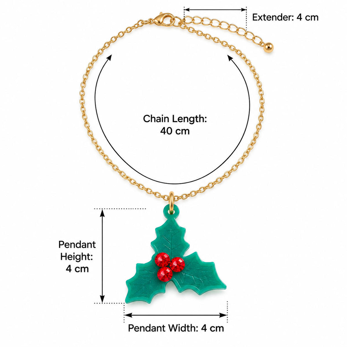 Holly Jolly Christmas Necklace