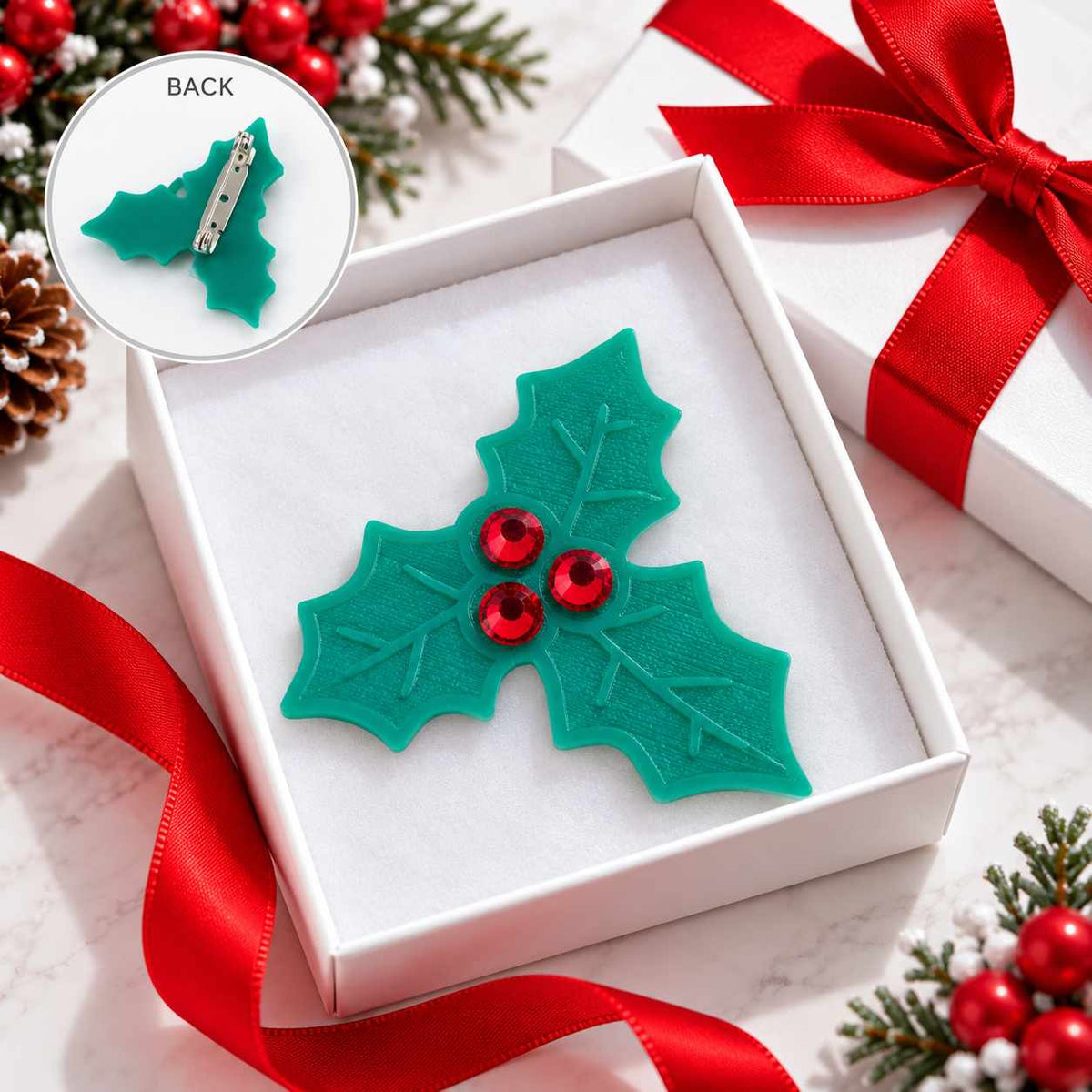 Holly Jolly Christmas Pin