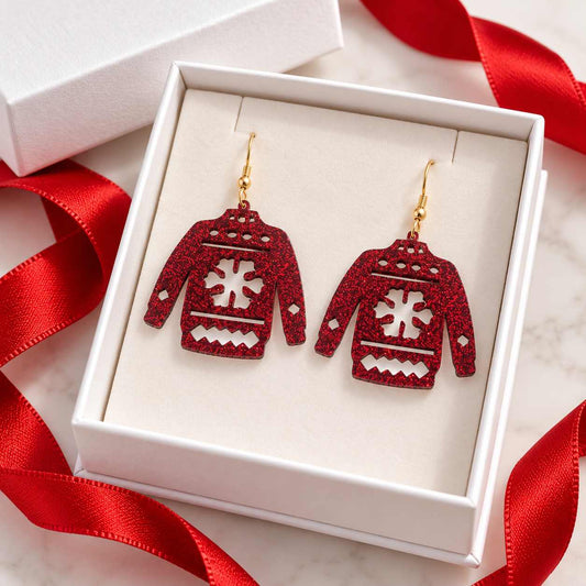 Christmas Sweater Earrings - PREORDER