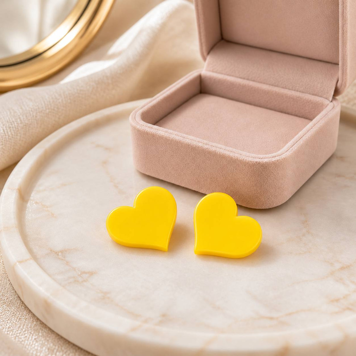 Heart Stud Earrings