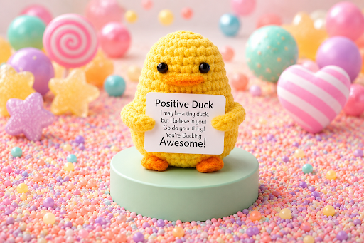 Positive Affirmation Crochet Stuffed Animals