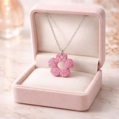 Bloom Flower Midi Earring & Necklace Set