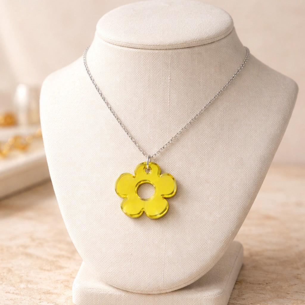 Bloom Flower Midi Earring & Necklace Set