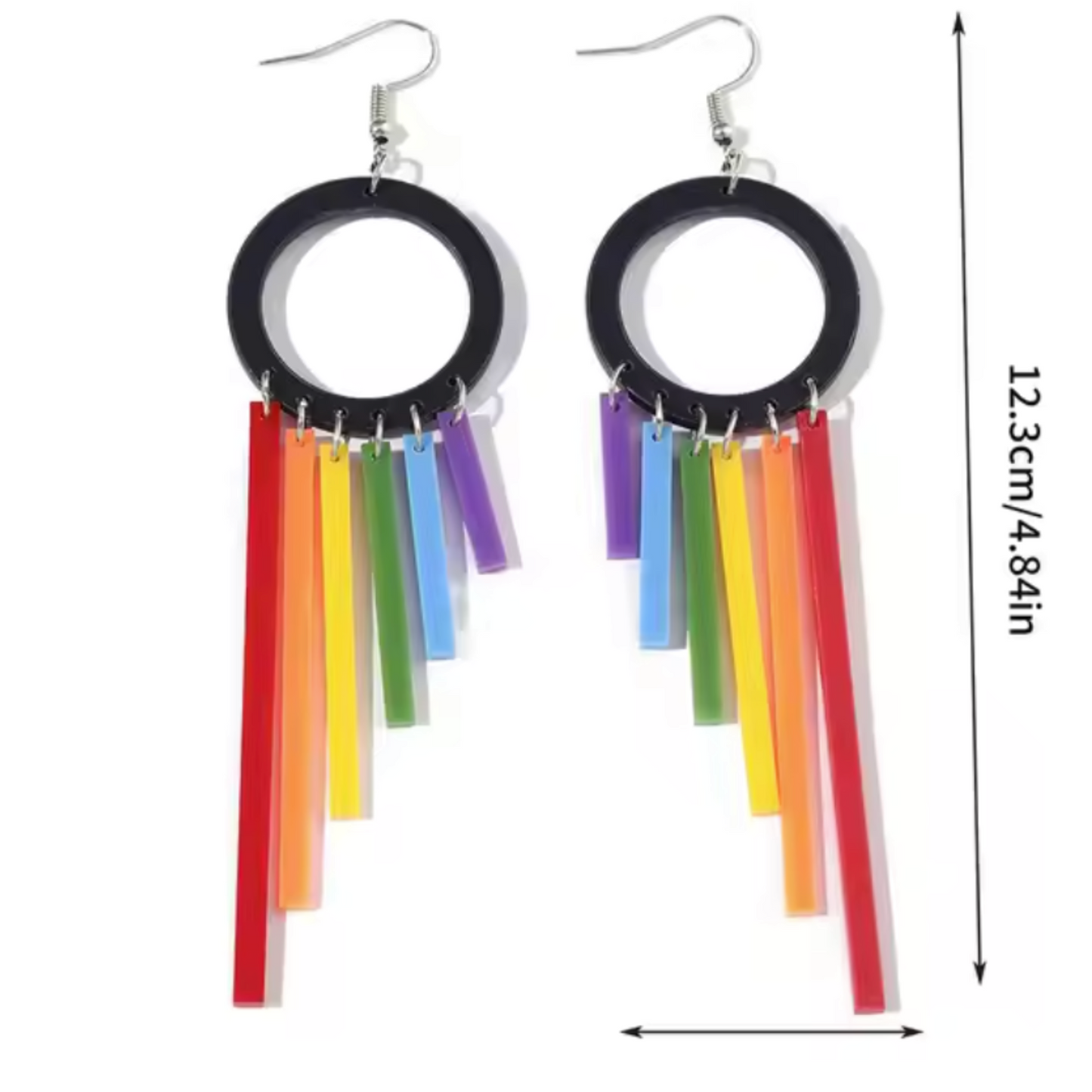 Rainbow Dangle Earrings
