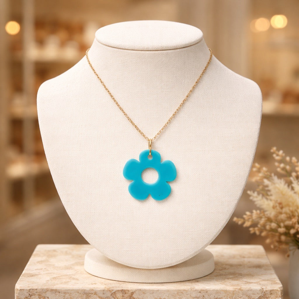 Bloom Flower Midi Earring & Necklace Set