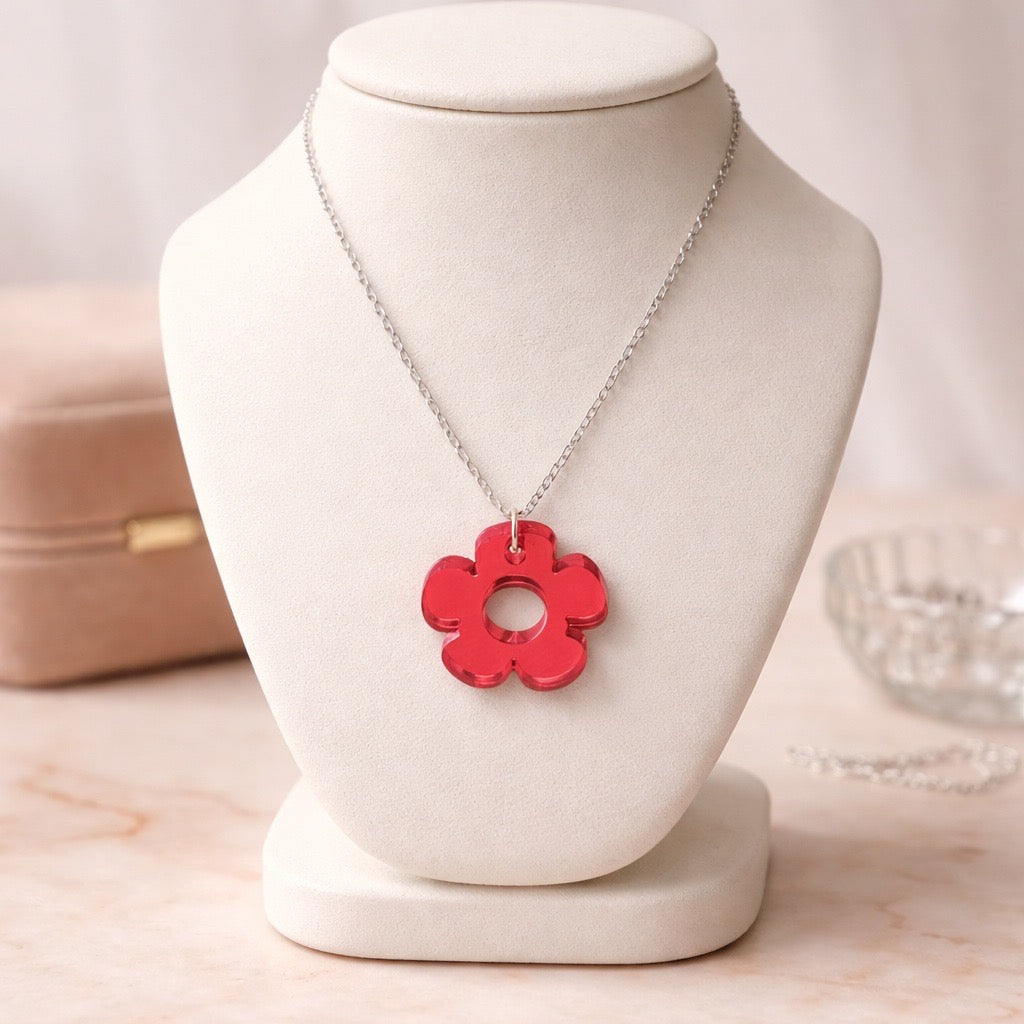 Bloom Flower Midi Earring & Necklace Set