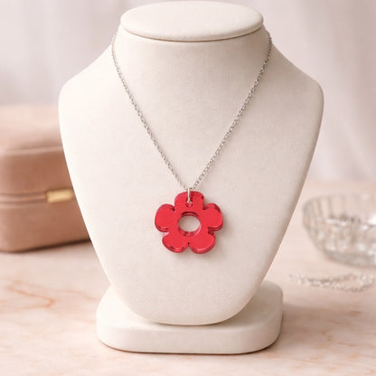 Bloom Flower Midi Earring & Necklace Set