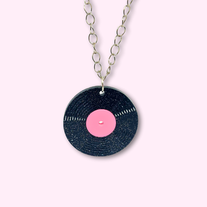 Vinyl Record Necklace