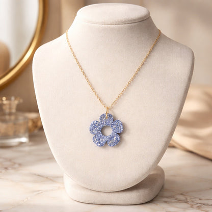 Bloom Flower Midi Earring & Necklace Set