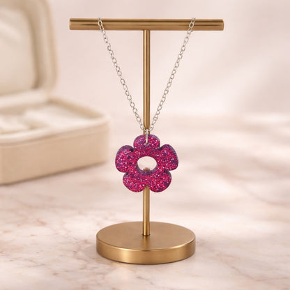 Bloom Flower Midi Earring & Necklace Set
