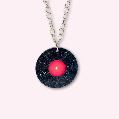 Vinyl Record Necklace