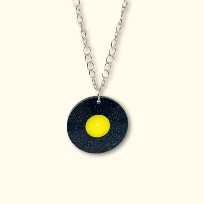 Vinyl Record Necklace