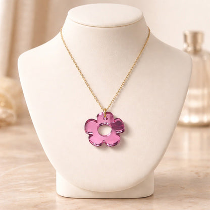 Bloom Flower Midi Earring & Necklace Set