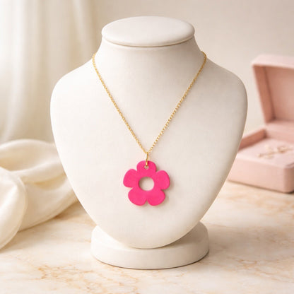 Bloom Flower Midi Earring & Necklace Set