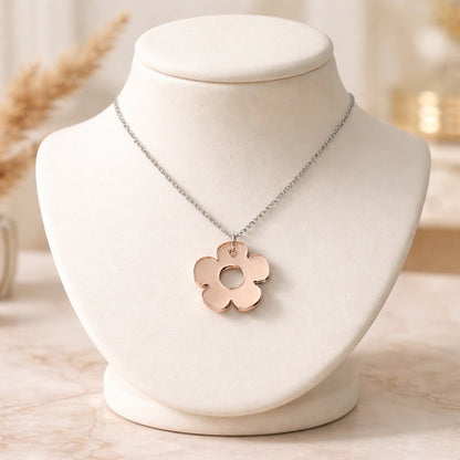Bloom Flower Midi Earring & Necklace Set