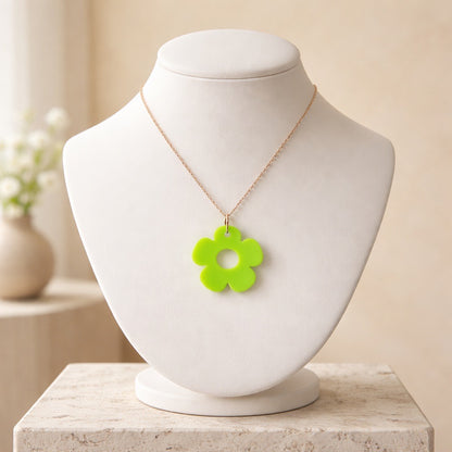 Bloom Flower Midi Earring & Necklace Set