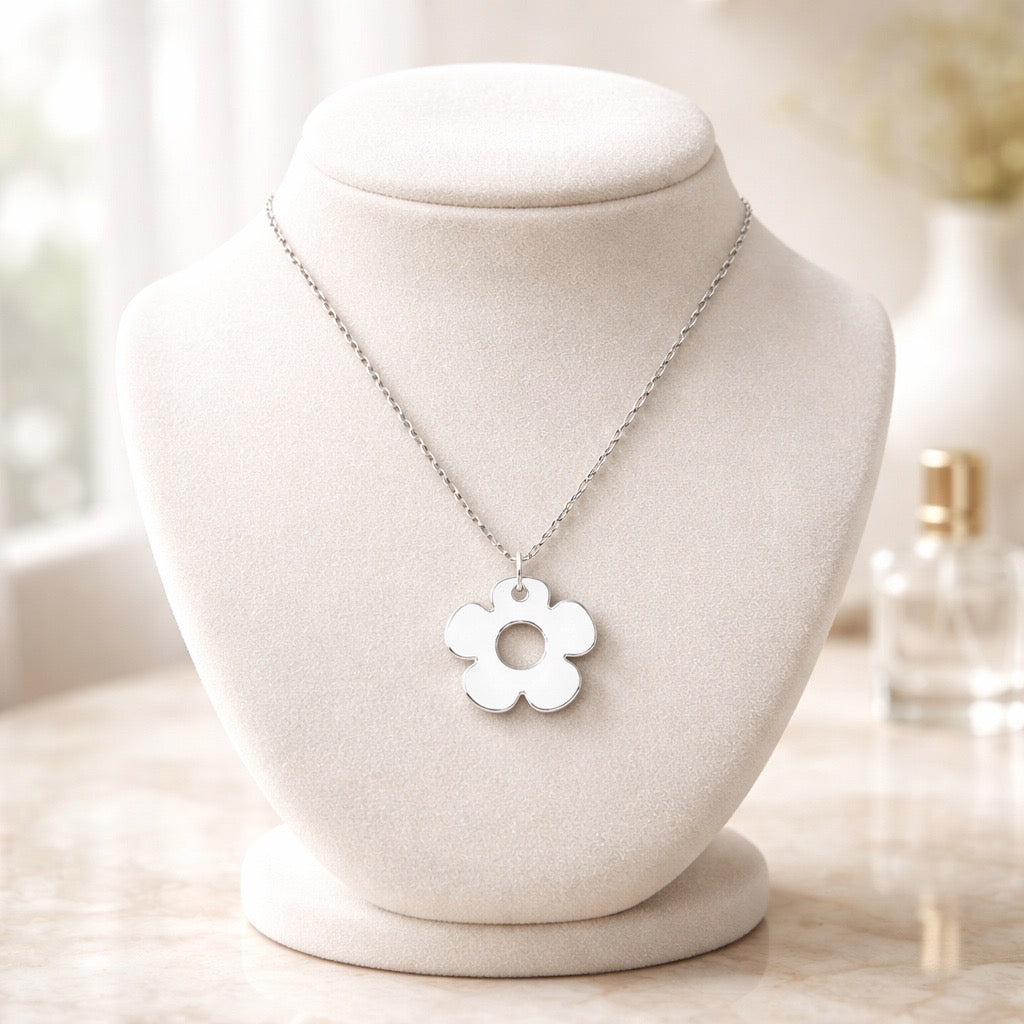 Bloom Flower Midi Earring & Necklace Set