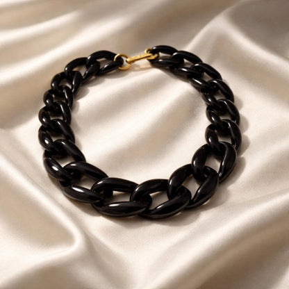 Black Cuban Link Necklace