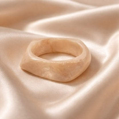 Wavy Lucite Bangle Bracelet