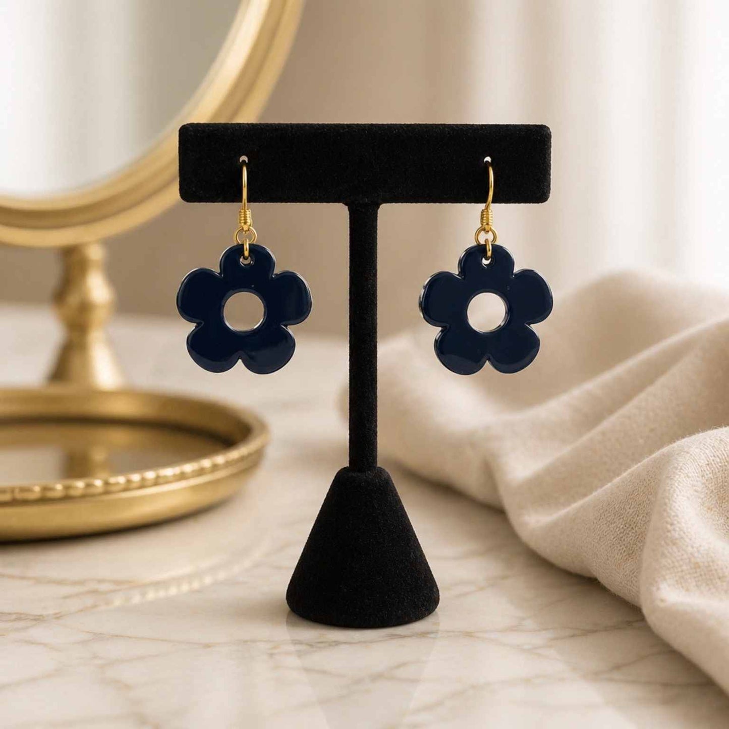 Bloom Flower Midi Earring & Necklace Set