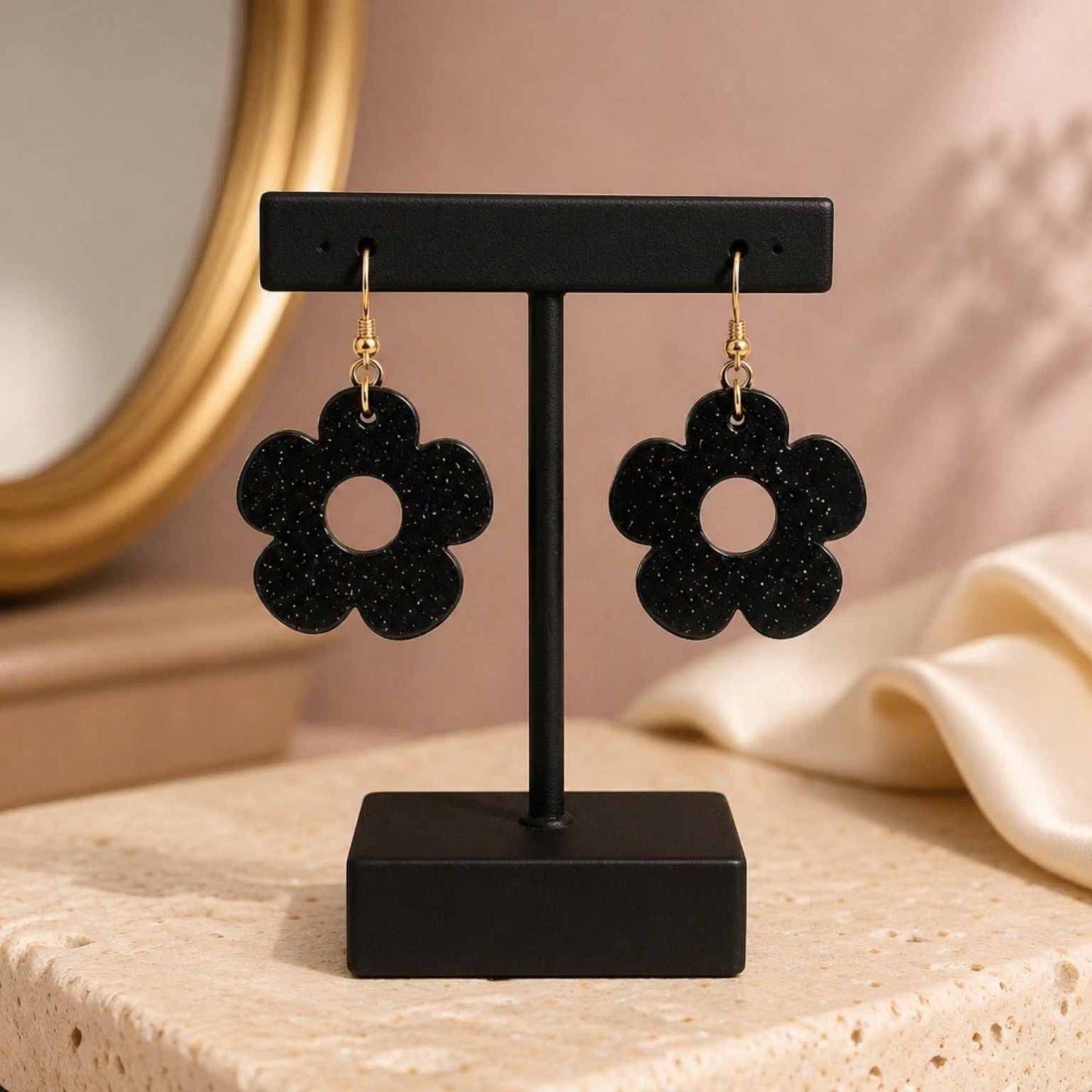 Bloom Flower Midi Earring & Necklace Set
