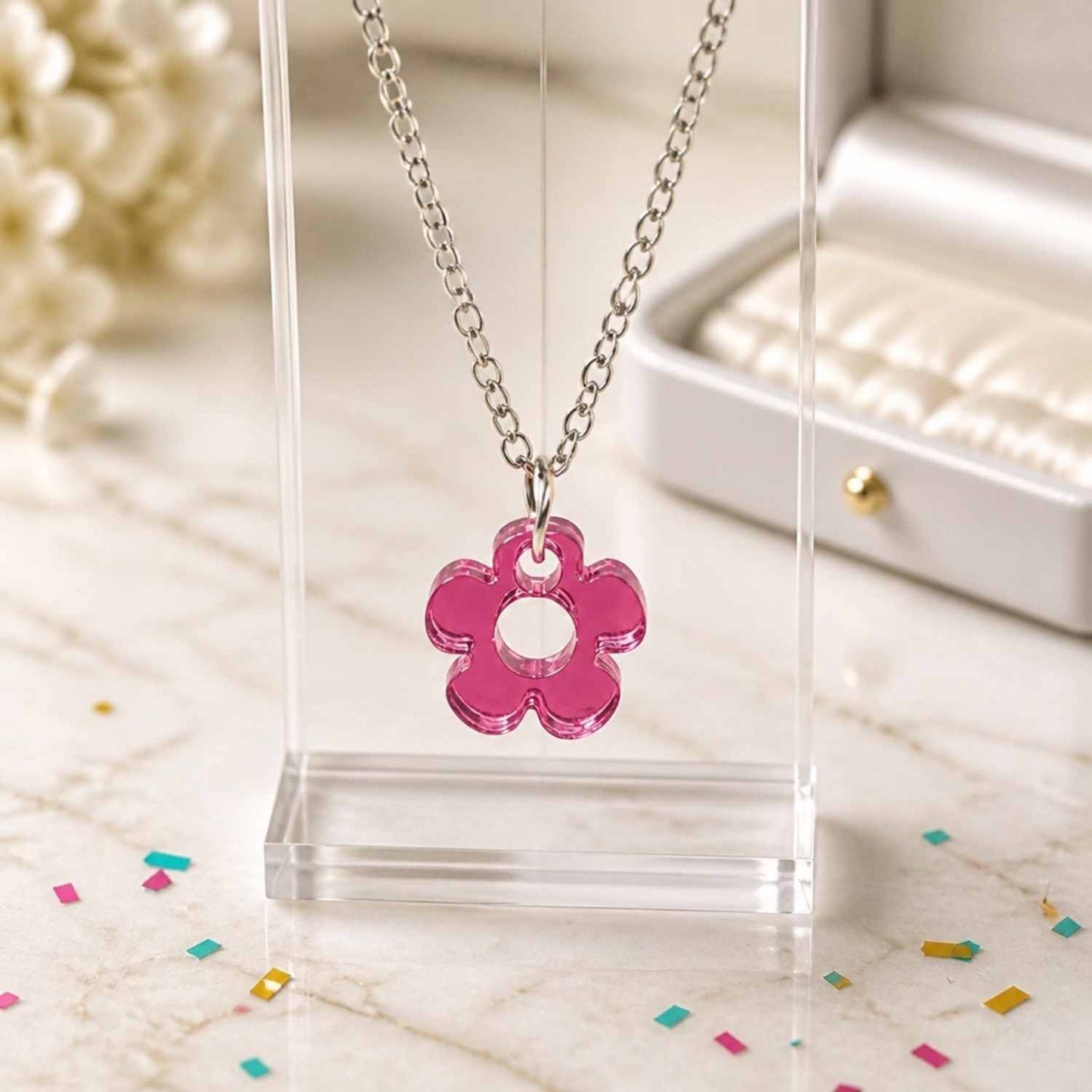 Bloom Petal Pop Charm Necklace