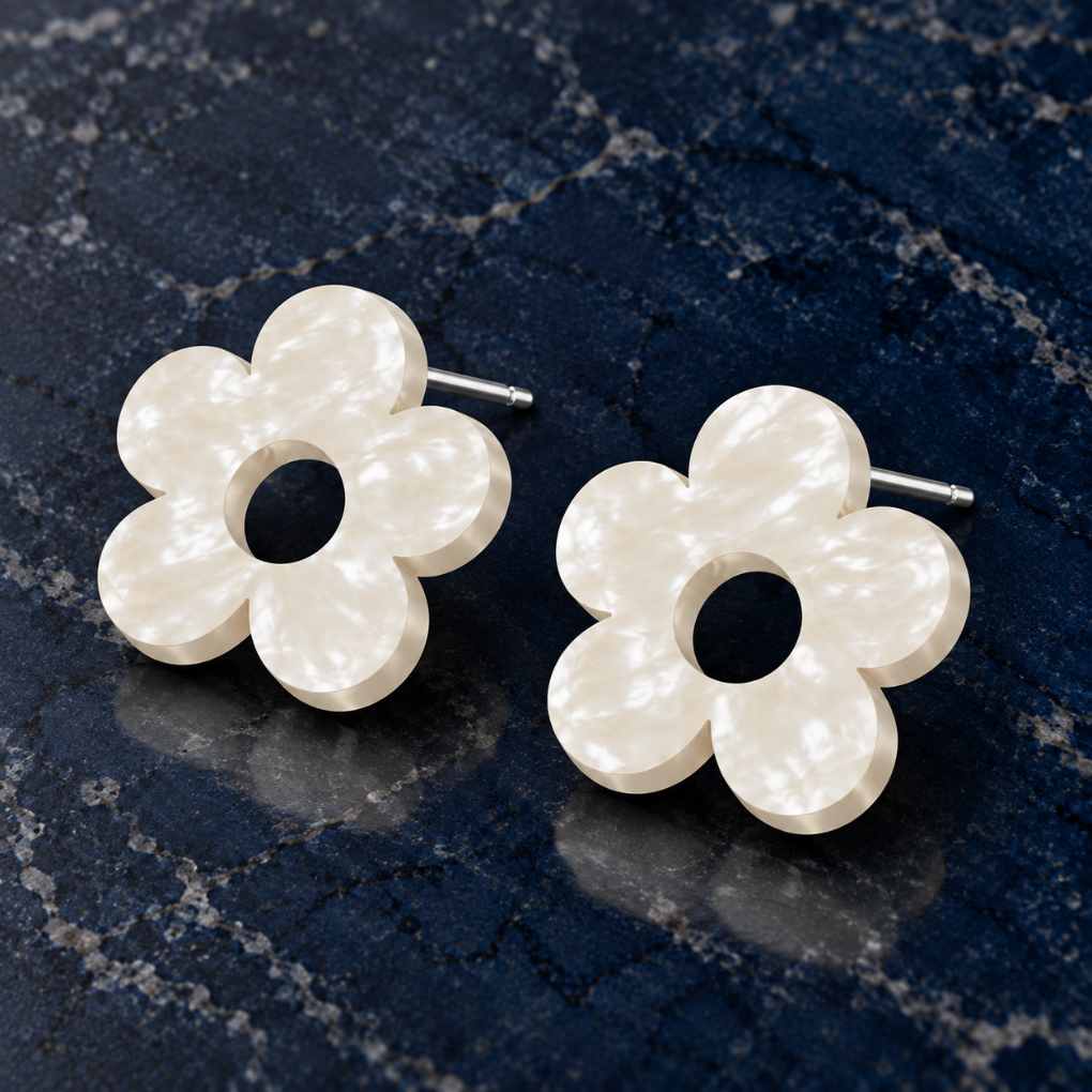 Bloom Flower Earrings – Studs