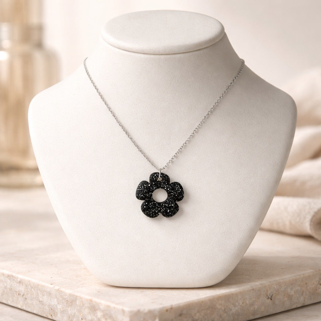Bloom Flower Midi Earring & Necklace Set