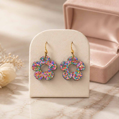 Bloom Flower Midi Earring & Necklace Set