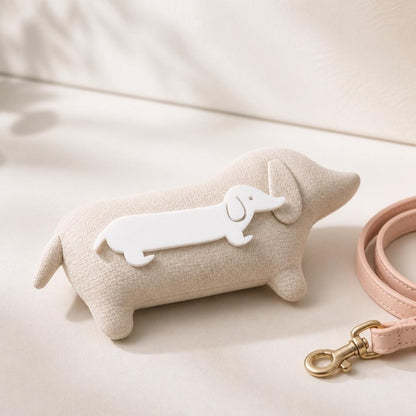 White Dachshund Pin