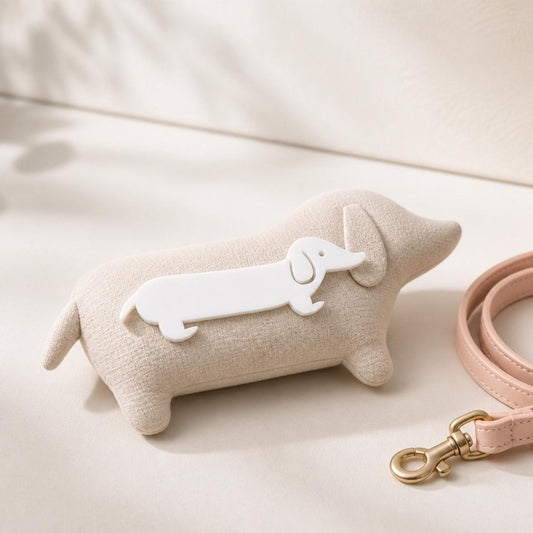 White Dachshund Pin