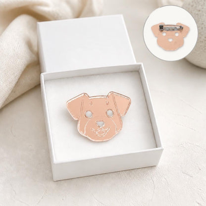Dog Mirror Pin