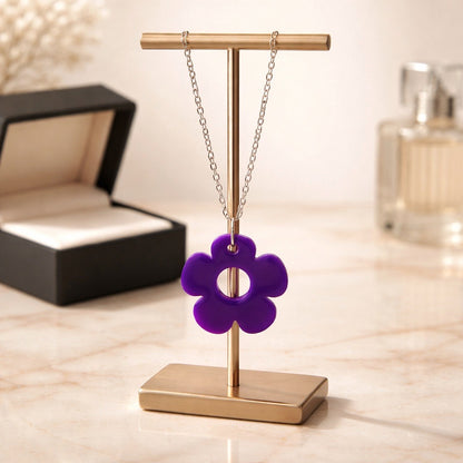 Bloom Flower Midi Earring & Necklace Set
