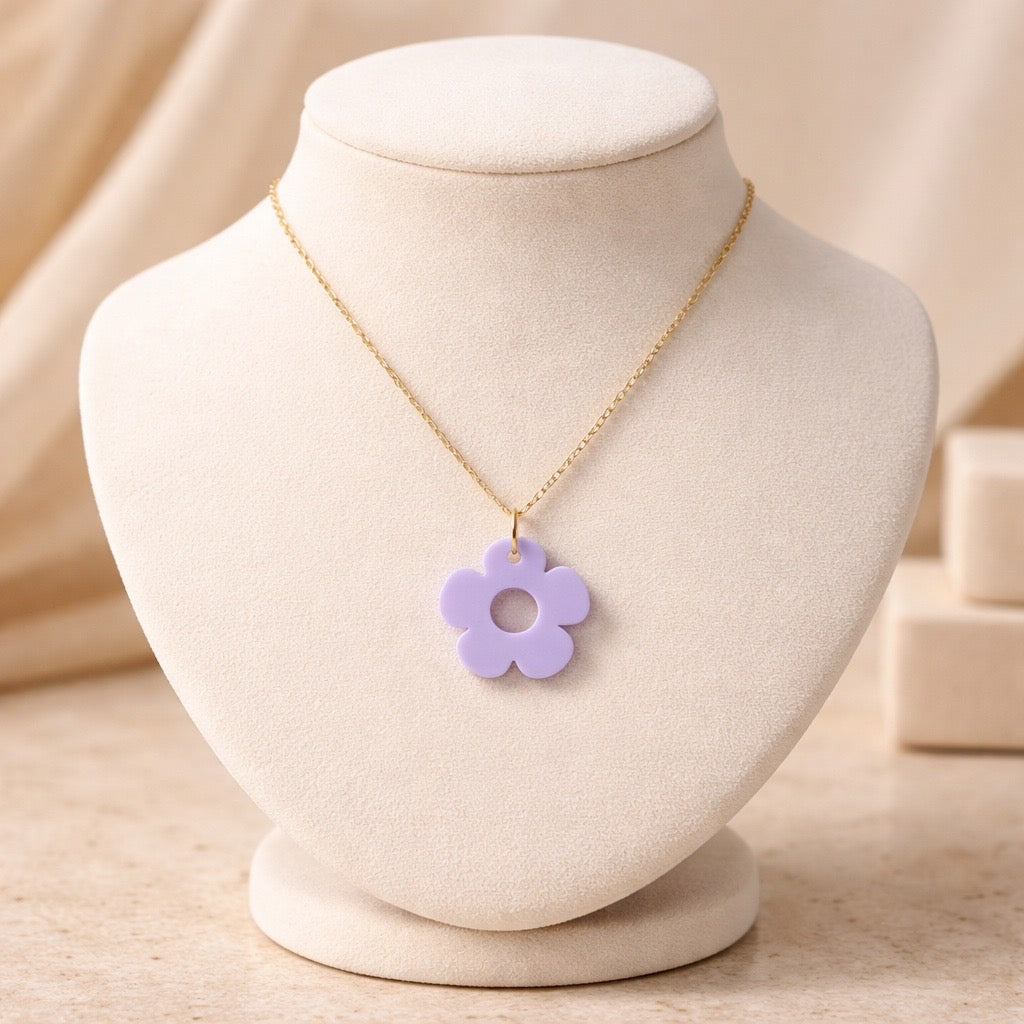 Bloom Flower Midi Earring & Necklace Set