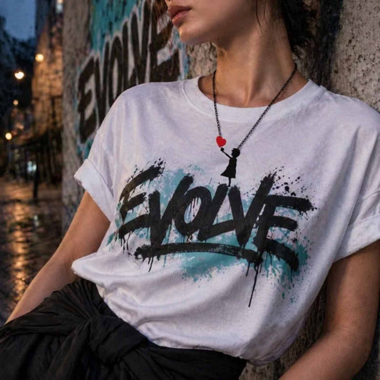 "Banksy" Girl with Heart