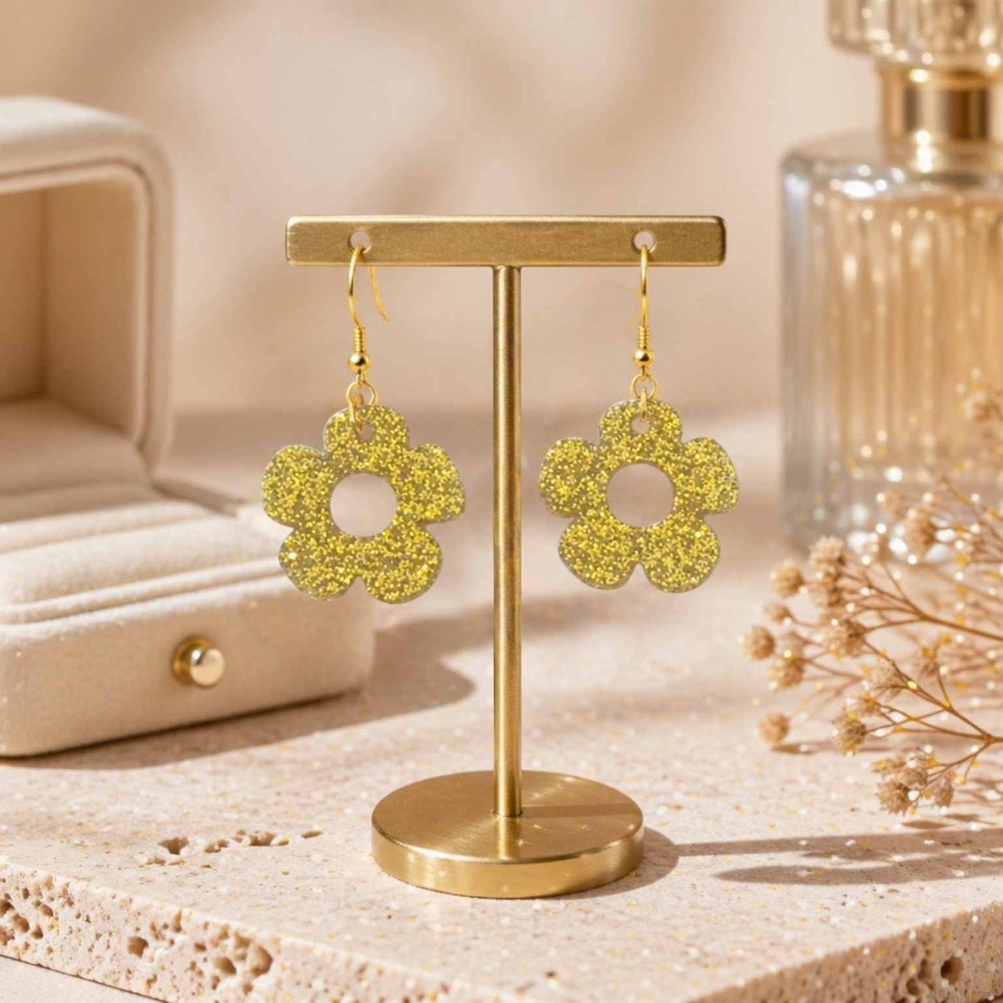 Bloom Flower Midi Earring & Necklace Set