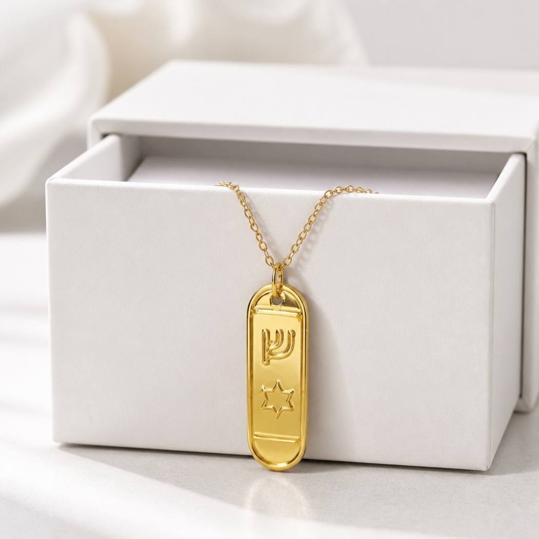 Mezuzah Necklace – Modern Judaica Necklace