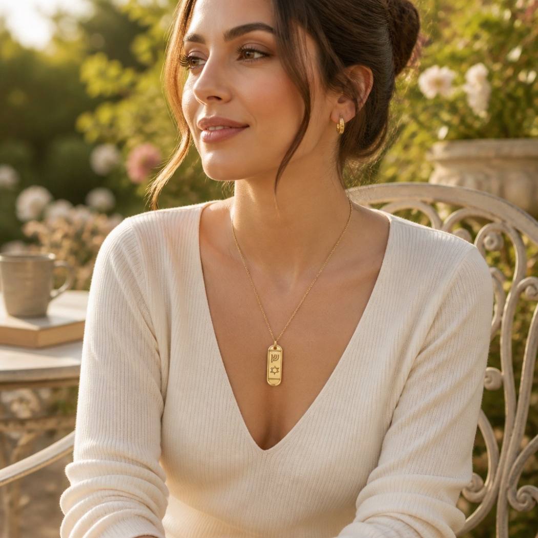 Mezuzah Necklace – Modern Judaica Necklace