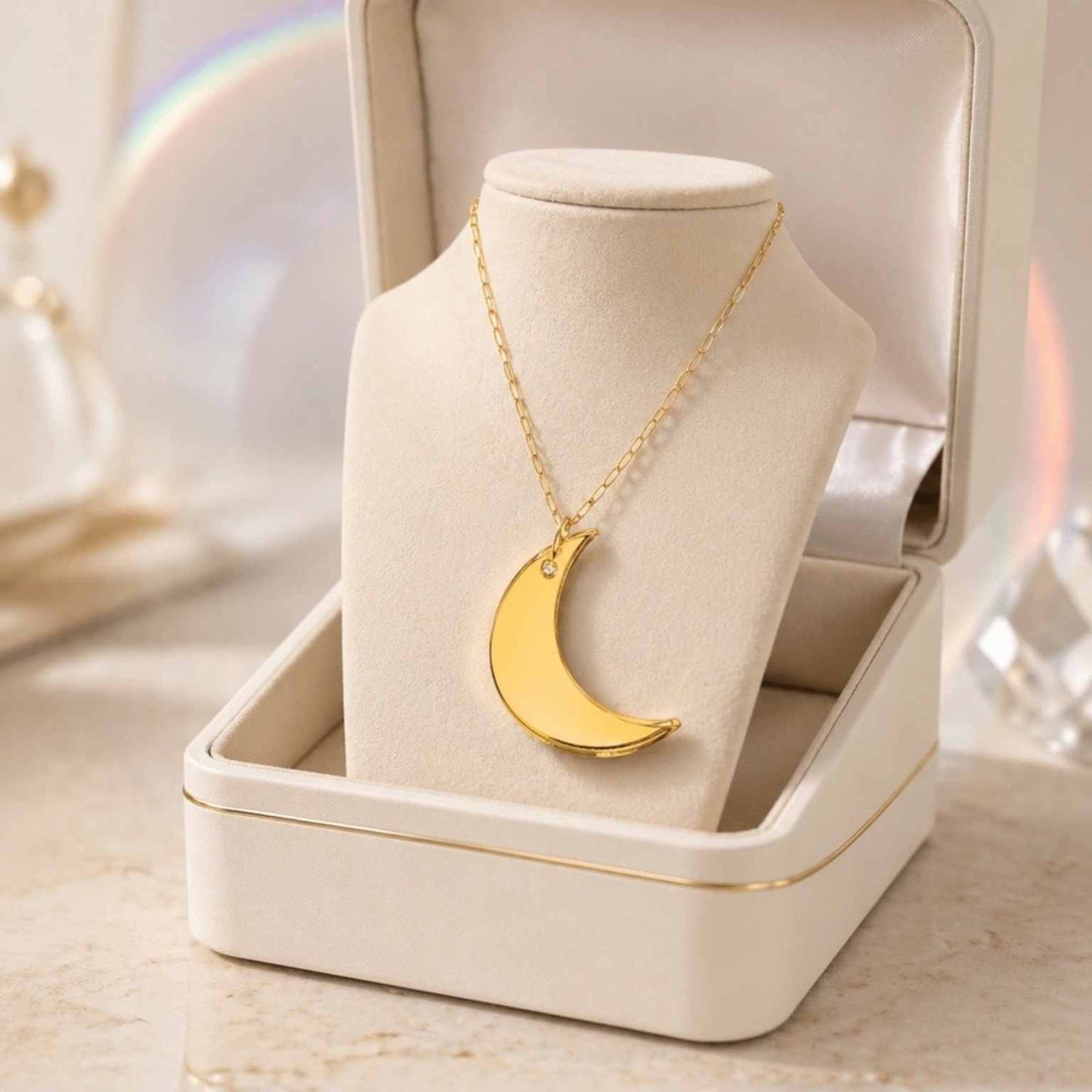 Moon Glow Maxi Necklace