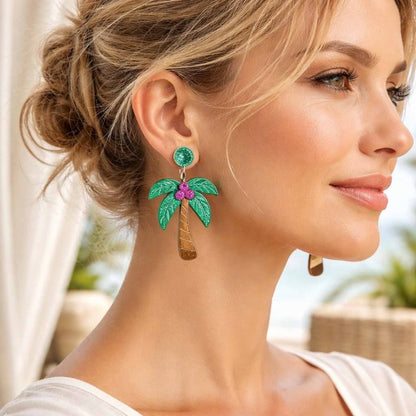 Palm Tree Earrings