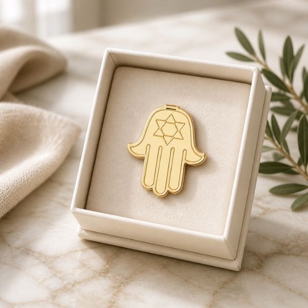 Star of David Hamsa Pin